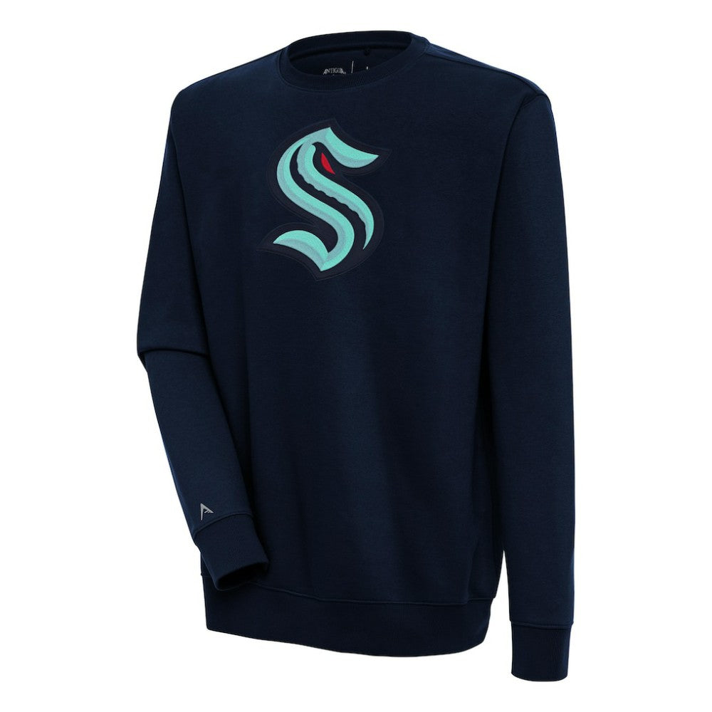 Seattle Kraken Antigua Victory Pullover Sweatshirt - Deep Sea Blue | NHL Lifestyle