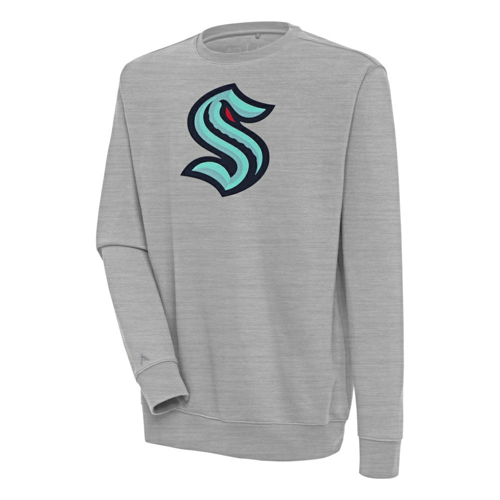 Seattle Kraken Antigua Victory Pullover Sweatshirt - Heather Gray | NHL discount