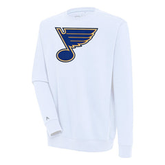 St. Louis Blues Antigua Victory Pullover Sweatshirt - White | NHL online