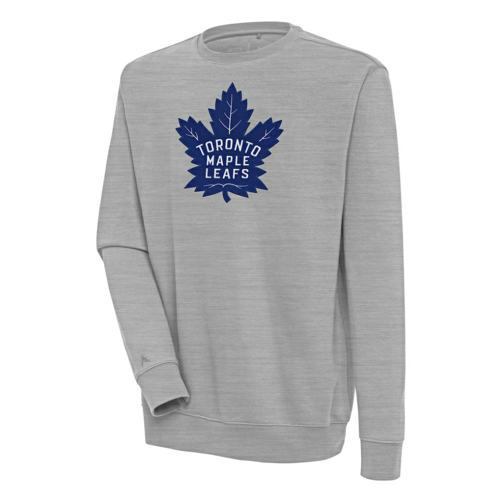 Toronto Maple Leafs Antigua Victory Pullover Sweatshirt - Heather Gray | NHL Clearance
