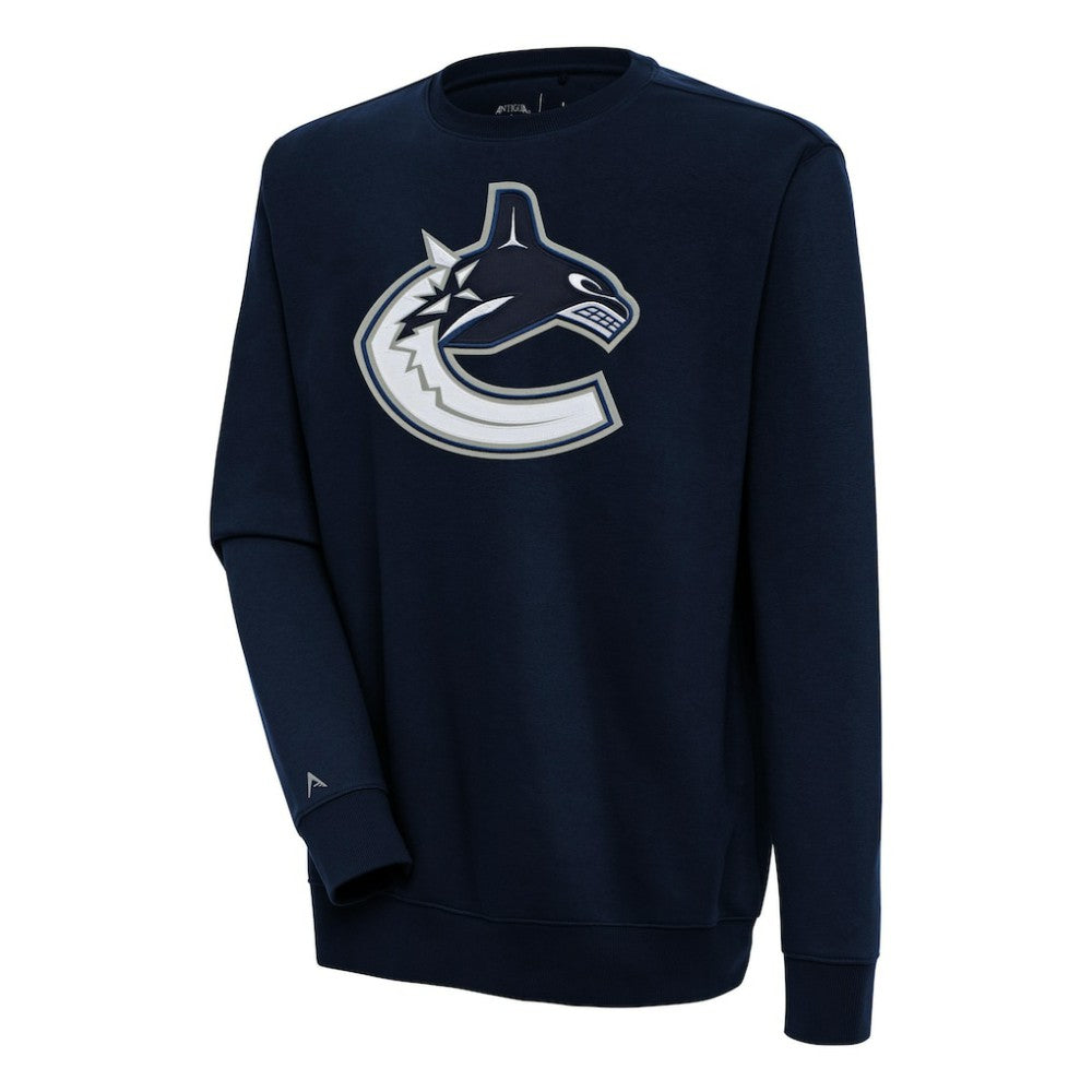 Vancouver Canucks Antigua Victory Pullover Sweatshirt - Navy | NHL Lifestyle