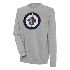 Winnipeg Jets Antigua Victory Pullover Sweatshirt - Heather Gray | NHL Lifestyle