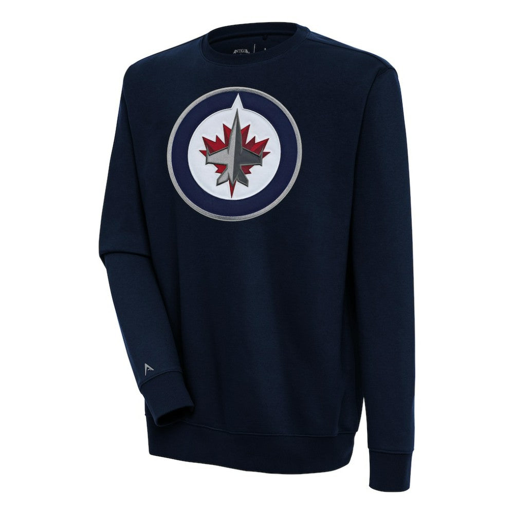 Winnipeg Jets Antigua Victory Pullover Sweatshirt - Navy | NHL Clearance