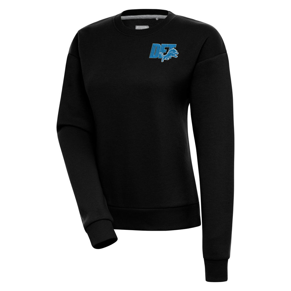 Detroit Lions Antigua Women's Victory Pullover Sweatshirt - Black - NFL