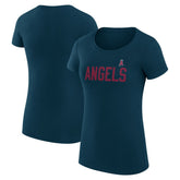 Los Angeles Angels G-III 4Her by Carl Banks Women's Super-Slim Fit Lightweight Dot Print T-Shirt Near Me