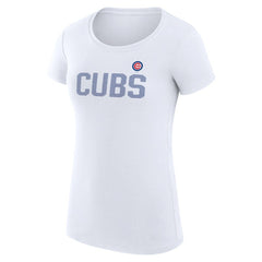 Chicago Cubs G-III 4Her by Carl Banks Women's Super-Slim Fit Lightweight Dot Print T-Shirt Discount