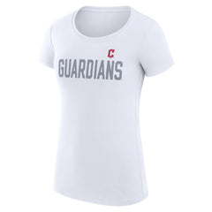 Cleveland Guardians G-III 4Her by Carl Banks Women's Super-Slim Fit Lightweight Dot Print T-Shirt Outlet