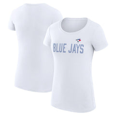 Toronto Blue Jays G-III 4Her by Carl Banks Women's Super-Slim Fit Lightweight Dot Print T-Shirt Discount