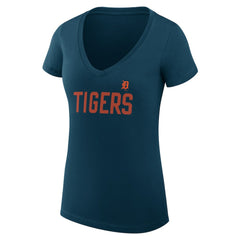 Detroit Tigers G-III 4Her by Carl Banks Women's Super-Slim Fit Lightweight Dot Print V-Neck T-Shirt Online