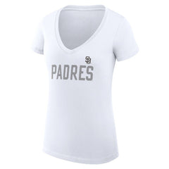 San Diego Padres G-III 4Her by Carl Banks Women's Super-Slim Fit Lightweight Dot Print V-Neck T-Shirt Near Me