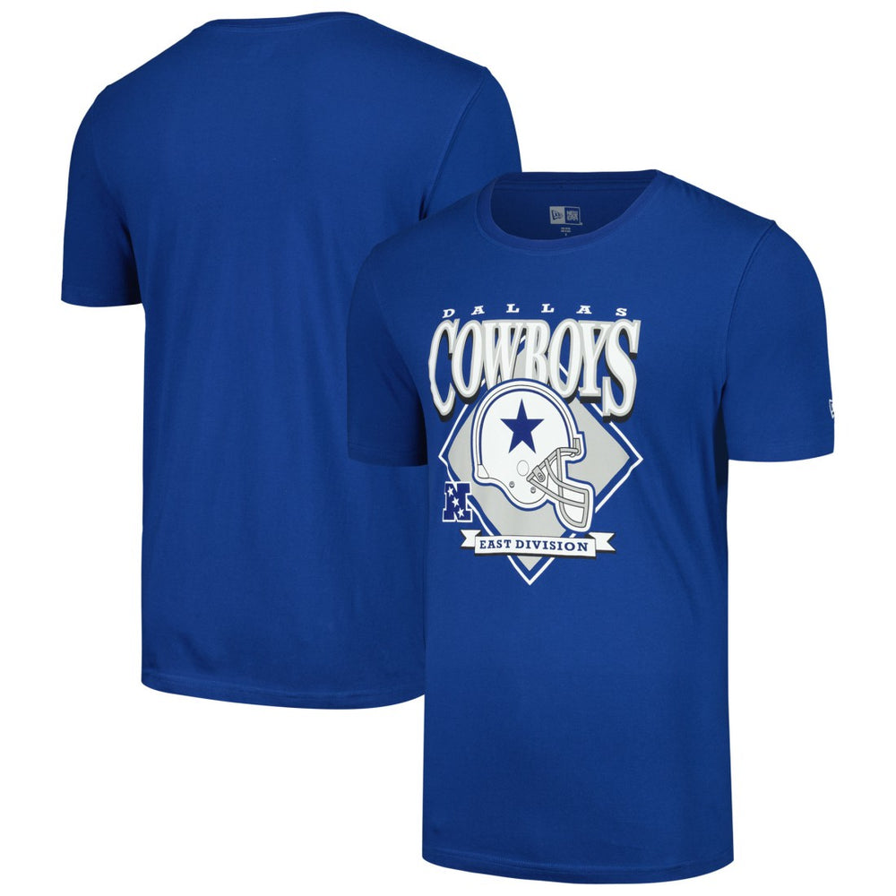 Dallas Cowboys New Era Helmet Historic Marks T-Shirt - Royal - NFL