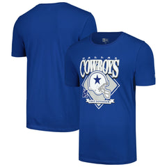 Dallas Cowboys New Era Helmet Historic Marks T-Shirt - Royal - NFL