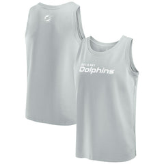 Miami Dolphins Elements Tank Top - Gray - Fanatics