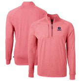 Green Bay Packers Cutter & Buck Big & Tall Adapt Eco Knit Quarter-Zip Pullover Top - Heather Red - NFL