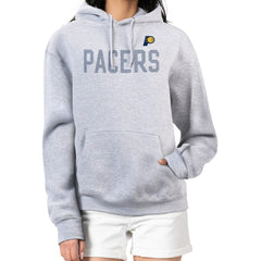 Indiana Pacers G-III 4Her by Carl Banks Women's Dot Print Pullover Hoodie Heather Gray