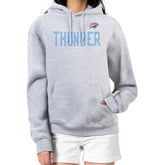 Oklahoma City Thunder G-III 4Her by Carl Banks Women's Dot Print Pullover Hoodie Heather Gray