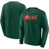 Minnesota Wild Fanatics Focus Fleece Pullover Sweatshirt - Green | Fanatics Clearance