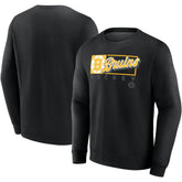 Boston Bruins Fanatics Focus Fleece Pullover Sweatshirt - Black | Fanatics Clearance