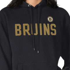 Boston Bruins G-III 4Her by Carl Banks Women's Dot Print Pullover Hoodie - Black | NHL Lifestyle
