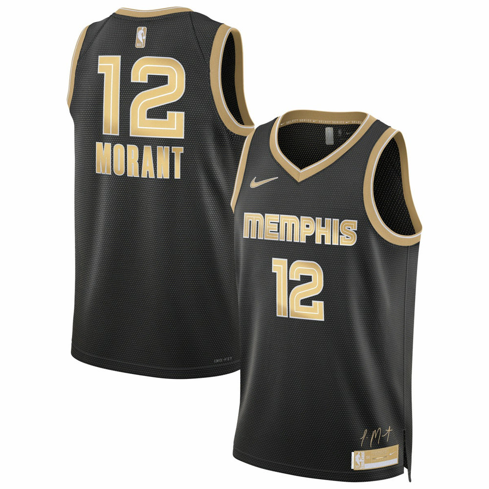 Nike Ja Morant Memphis Grizzlies Unisex Select Series Swingman Jersey - Black