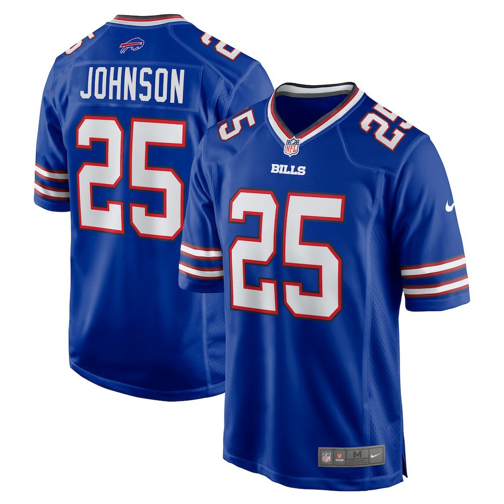 Ty Johnson Buffalo Bills Team Game Jersey - Royal - Nike