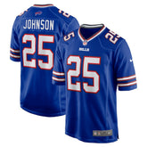 Ty Johnson Buffalo Bills Team Game Jersey - Royal - Nike
