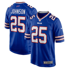 Ty Johnson Buffalo Bills Team Game Jersey - Royal - Nike