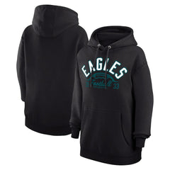 Philadelphia Eagles Starter Unisex Half Ball Team Fleece Pullover Hoodie - Black - NFL