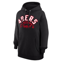 San Francisco 49ers Starter Unisex Half Ball Team Fleece Pullover Hoodie - Black - NFL
