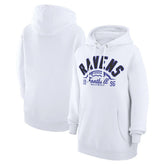 Baltimore Ravens Starter Unisex Half Ball Team Fleece Pullover Hoodie - White - NFL