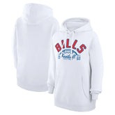 Buffalo Bills Starter Unisex Half Ball Team Fleece Pullover Hoodie - White - NFL