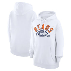 Chicago Bears Starter Unisex Half Ball Team Fleece Pullover Hoodie - White - NFL