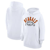 Cincinnati Bengals Starter Unisex Half Ball Team Fleece Pullover Hoodie - White - NFL
