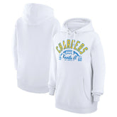 Los Angeles Chargers Starter Unisex Half Ball Team Fleece Pullover Hoodie - White - NFL