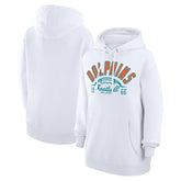 Miami Dolphins Starter Unisex Half Ball Team Fleece Pullover Hoodie - White - NFL