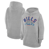 Buffalo Bills Starter Unisex Half Ball Team Fleece Pullover Hoodie - Heather Gray - NFL