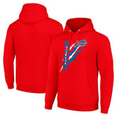 Buffalo Bills Starter Unisex Color Scratch Fleece Pullover Hoodie - Red - NFL