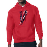 Houston Texans Starter Unisex Color Scratch Fleece Pullover Hoodie - Red - NFL