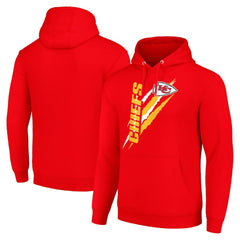 Kansas City Chiefs Starter Unisex Color Scratch Fleece Pullover Hoodie - Red - NFL