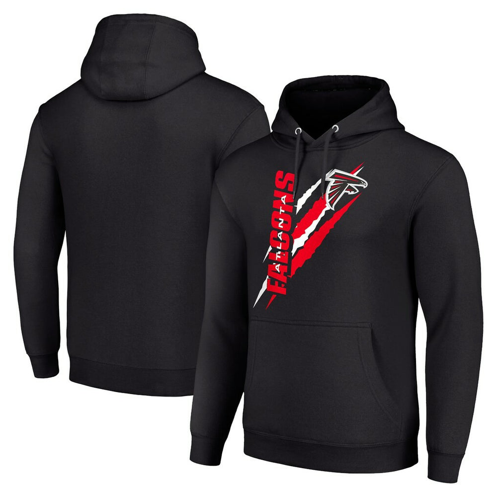 Atlanta Falcons Starter Unisex Color Scratch Fleece Pullover Hoodie - Black - NFL
