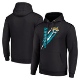 Jacksonville Jaguars Starter Unisex Color Scratch Fleece Pullover Hoodie - Black - NFL
