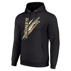 New Orleans Saints Starter Unisex Color Scratch Fleece Pullover Hoodie - Black - NFL