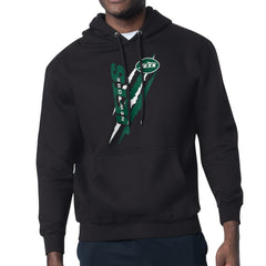 New York Jets Starter Unisex Color Scratch Fleece Pullover Hoodie - Black - NFL