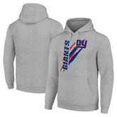 New York Giants Starter Unisex Color Scratch Fleece Pullover Hoodie - Heather Gray - NFL