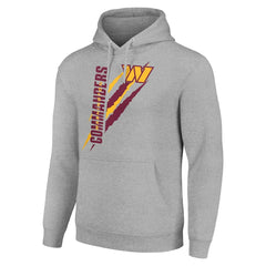 Washington Commanders Starter Unisex Color Scratch Fleece Pullover Hoodie - Heather Gray - NFL