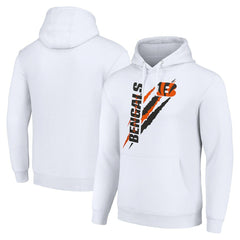 Cincinnati Bengals Starter Unisex Color Scratch Fleece Pullover Hoodie - White - NFL