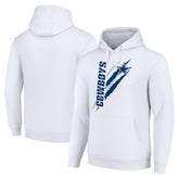 Dallas Cowboys Starter Unisex Color Scratch Fleece Pullover Hoodie - White - NFL