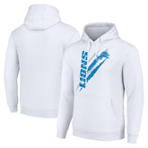 Detroit Lions Starter Unisex Color Scratch Fleece Pullover Hoodie - White - NFL