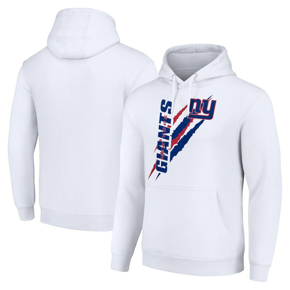 New York Giants Starter Unisex Color Scratch Fleece Pullover Hoodie - White - NFL