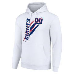 New York Giants Starter Unisex Color Scratch Fleece Pullover Hoodie - White - NFL